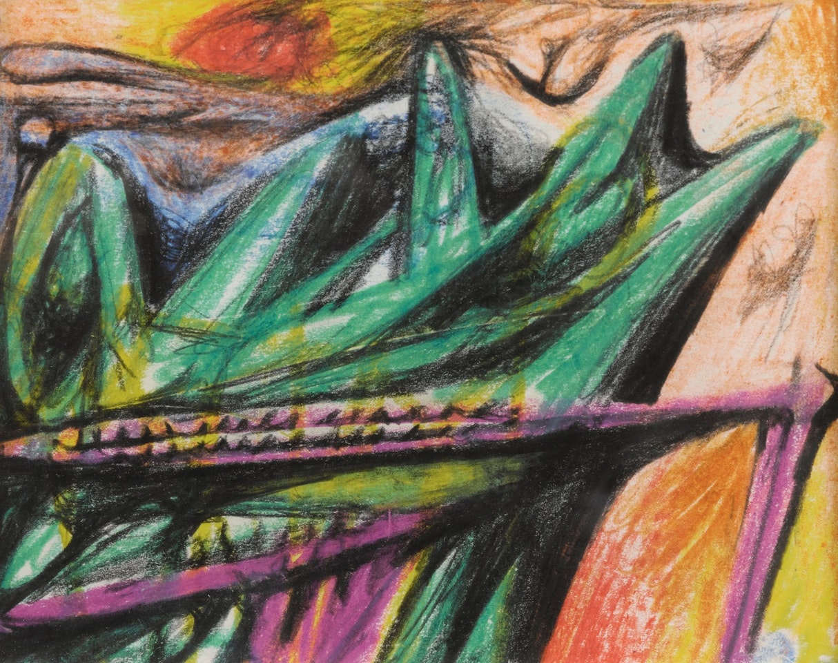 FRAGMENT D'UN DESSIN COUPÉ EN PUZZLE by Roberto Matta
