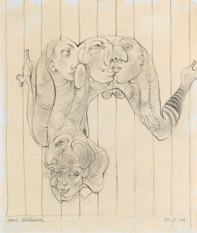 VISAGES ET BAS RAYÉS by Hans Bellmer