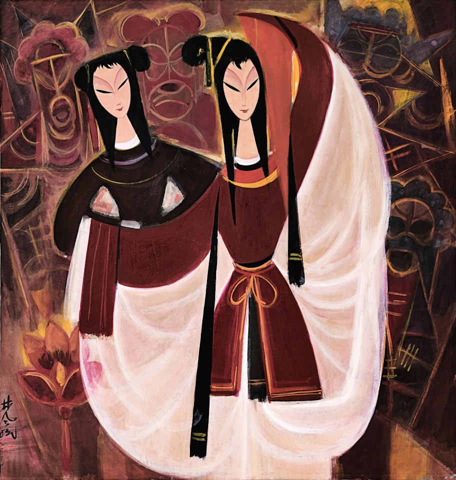 BEAUTY DEFIES TYRANNY by Lin Fengmian