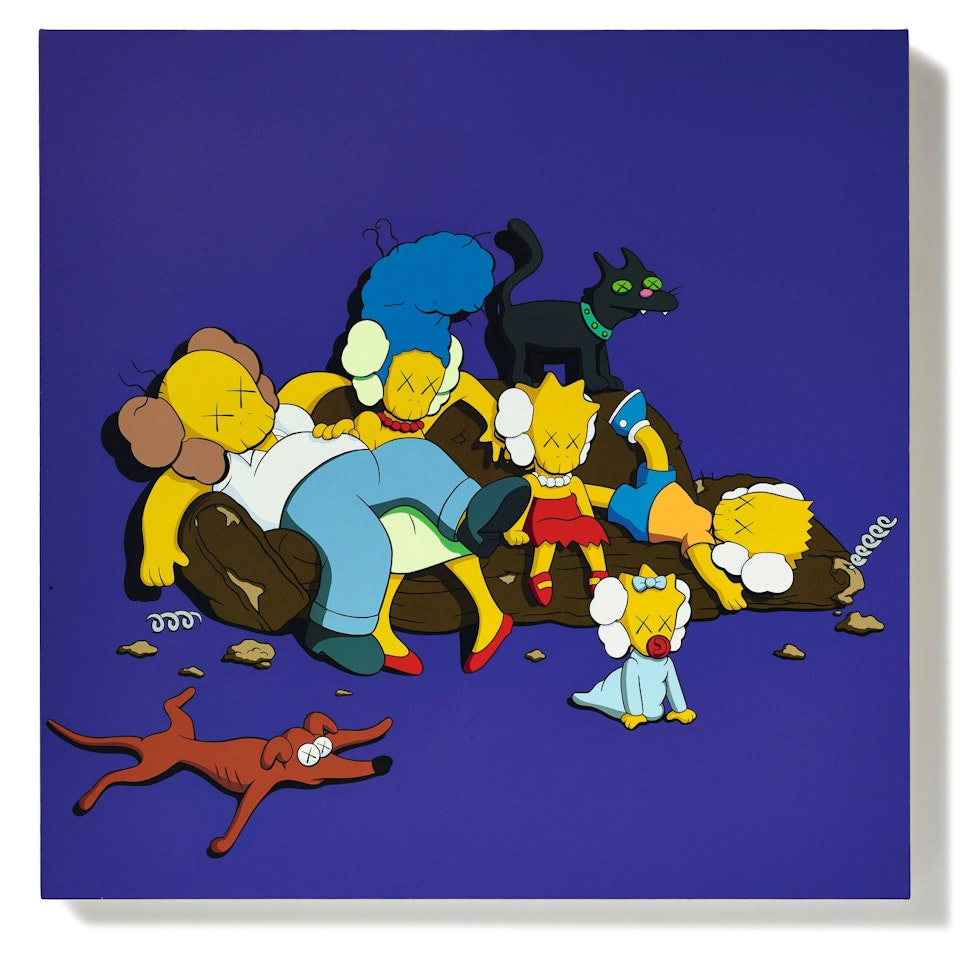 UNTITLED (KIMPSONS #3) by Kaws
