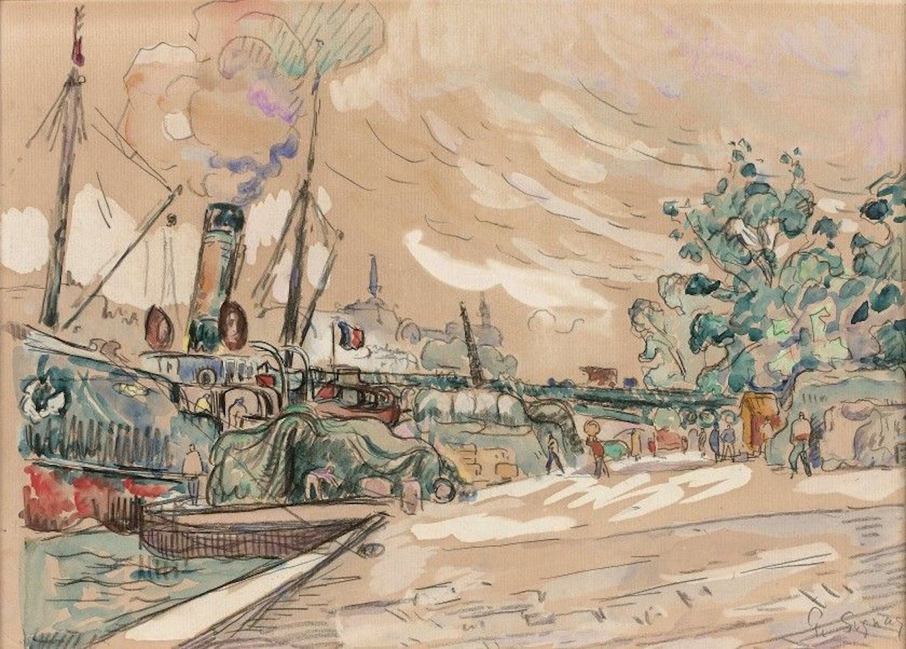 Paris, the Seine at the Pont des Saints-Pères by Paul Signac