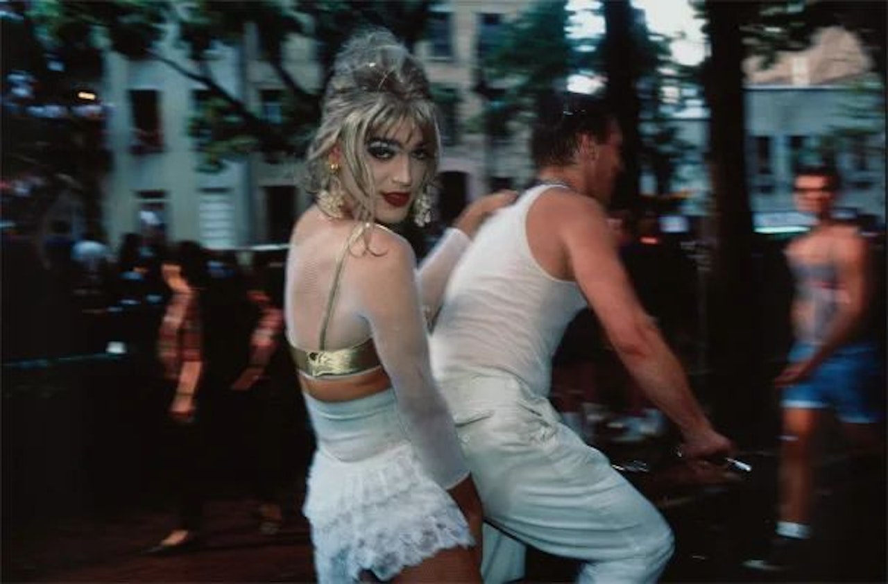 Jimmy Paulette on David's Bike, N.Y.C. by Nan Goldin