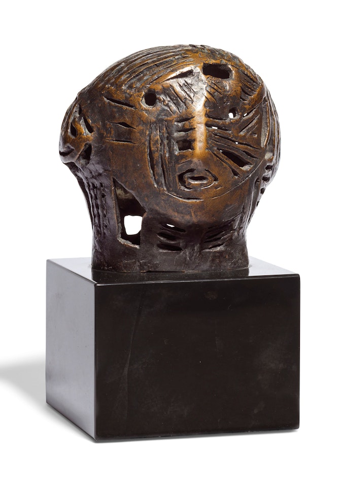 Maquette for Strapwork Head by Henry Moore
