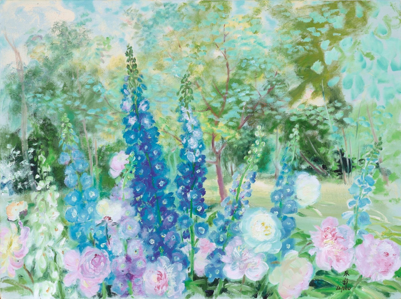 DELPHINIUMS by Le Pho