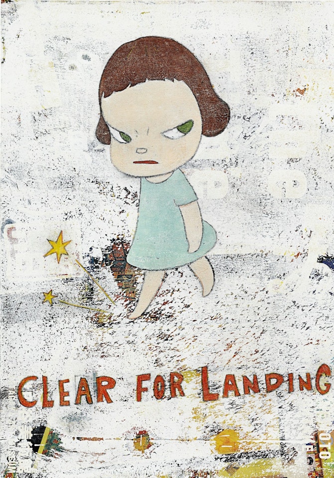 CLEAR FOR LANDING by Yoshitomo Nara