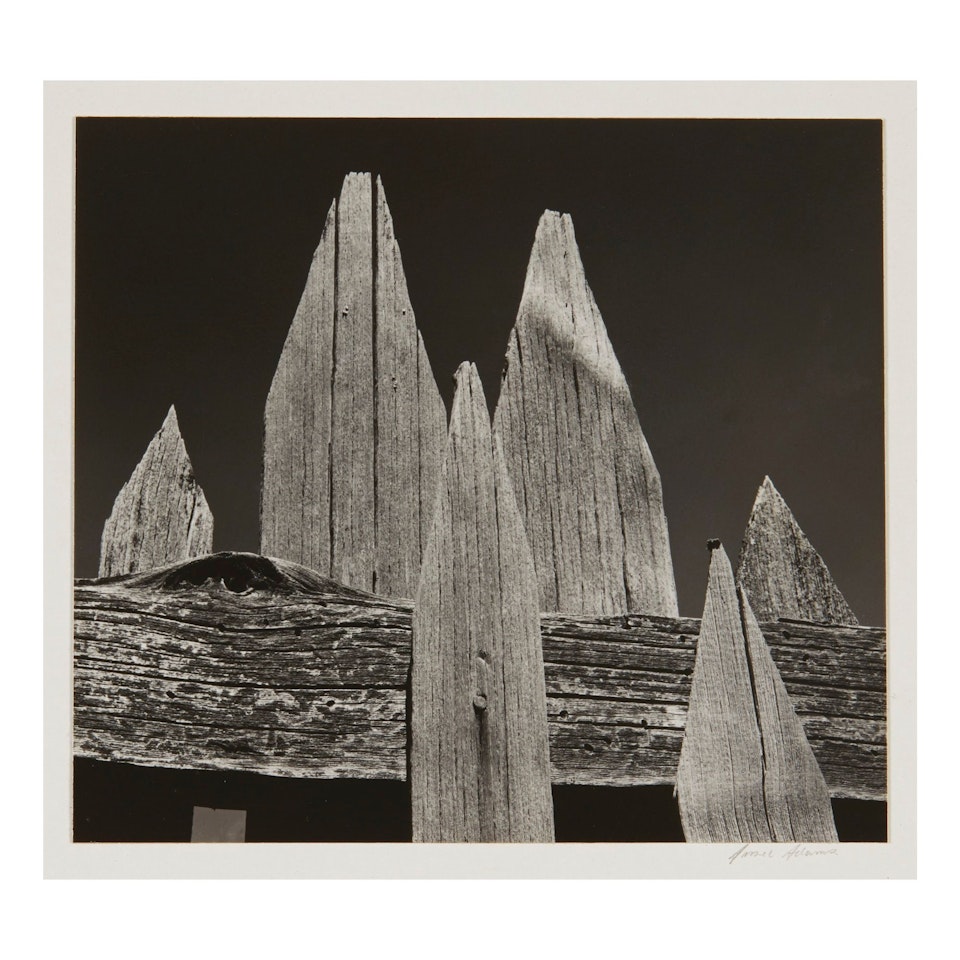 'PICKET FENCE' by Ansel Adams