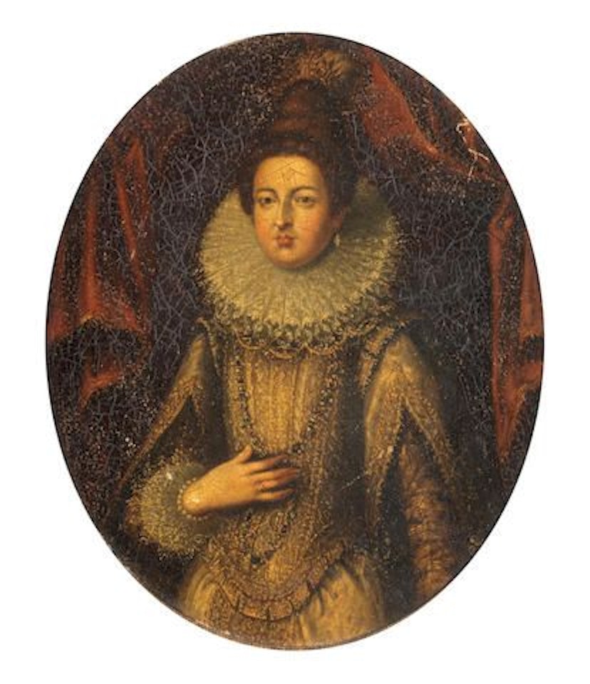 Portrait of a lady, traditionally identified as Mademoiselle Christine-Antoinette-Charlotte Desmares; Portrait of Vittoria della Rovere as Saint Victoria; Portrait of a lady, said to be Charlotte Gaucher de Mouchy, comtesse d'Herouville; and Portrait of a noblewoman by French School