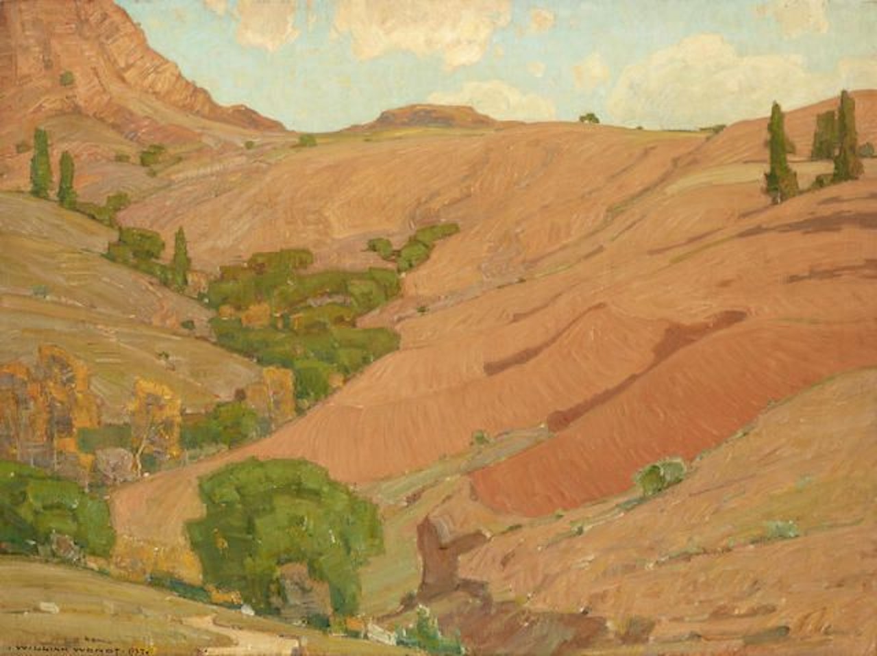 A California landscape by William Wendt