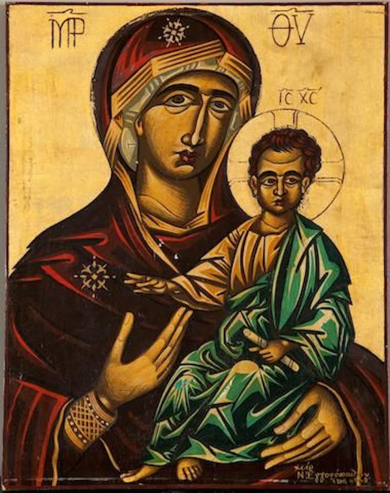 Vierge à l' Enfant by Nikos Engonopoulos