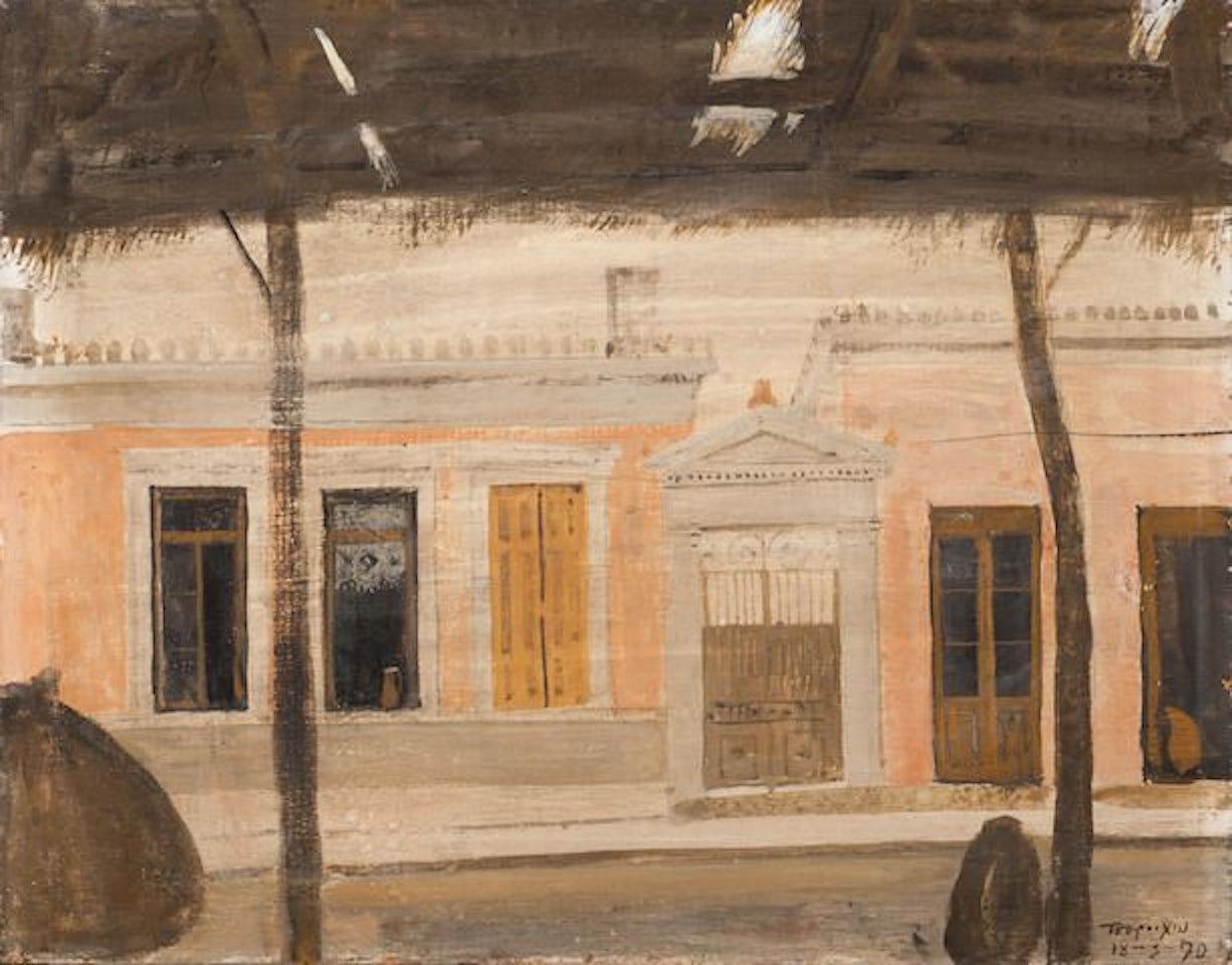 Neoclassical façade by Yannis Tsarouchis