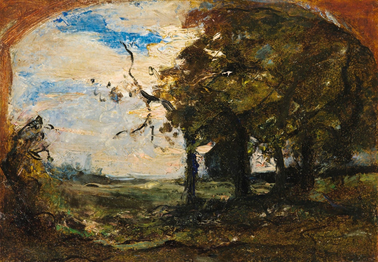 STUDY OF TREES by Antonio Fontanesi