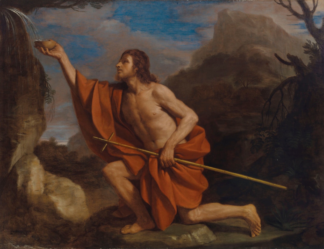 Saint John the Baptist in the Wilderness by Guercino