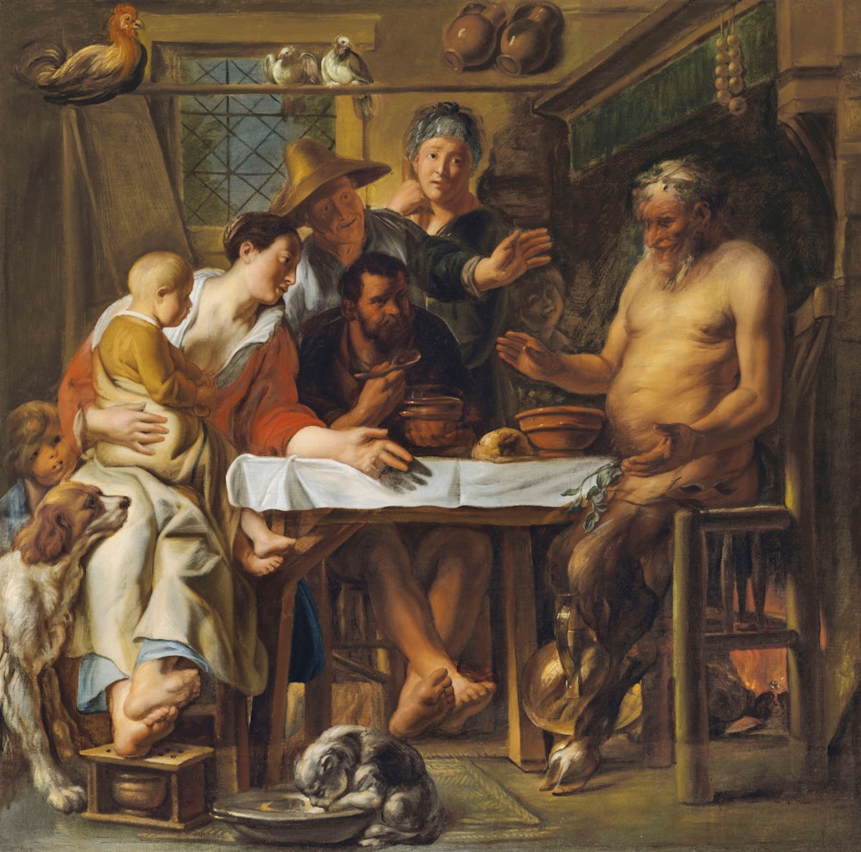 The Satyr and the Peasant by Jacob Jordaens