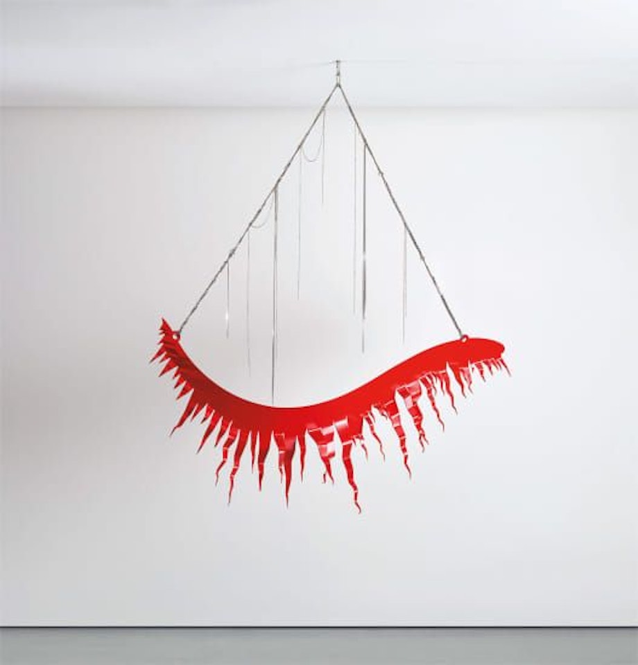 Everythings Gone Green (Eyelash Red) by Jim Lambie