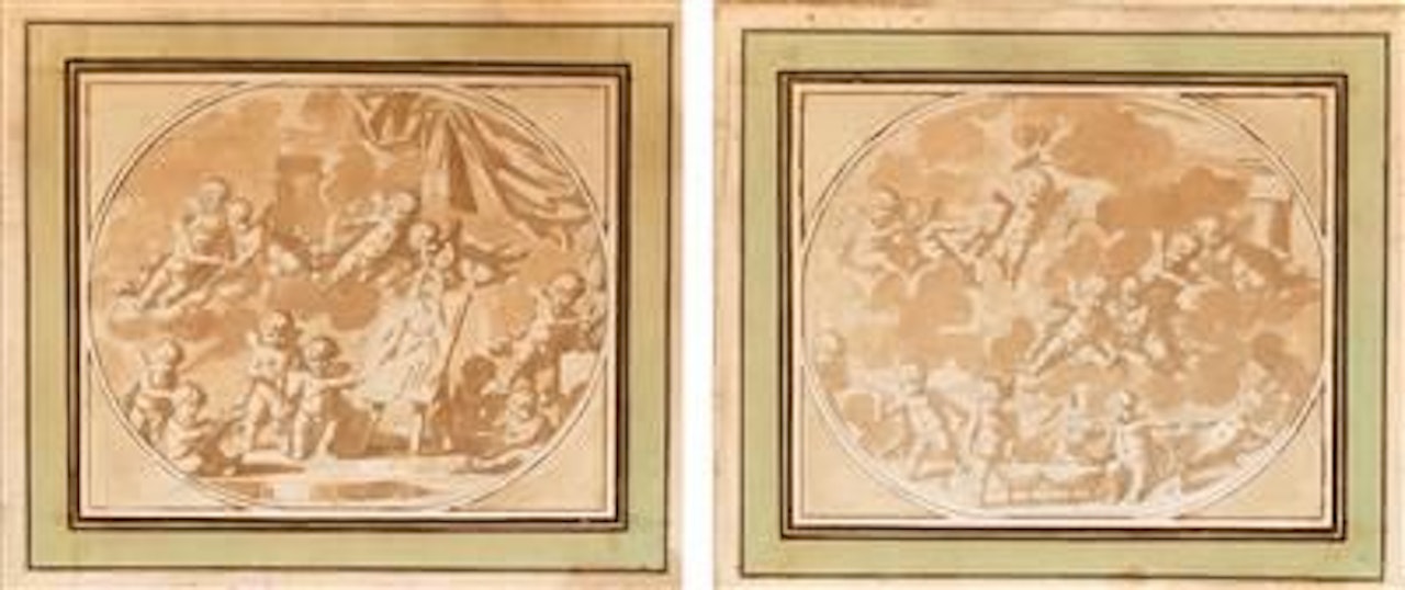 Allegory of painting, allegory of music by Louis-Félix de la Rue