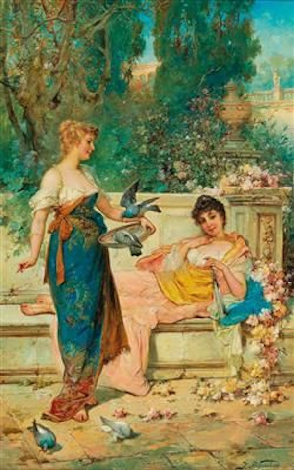 Leisure hours by Hans Zatzka