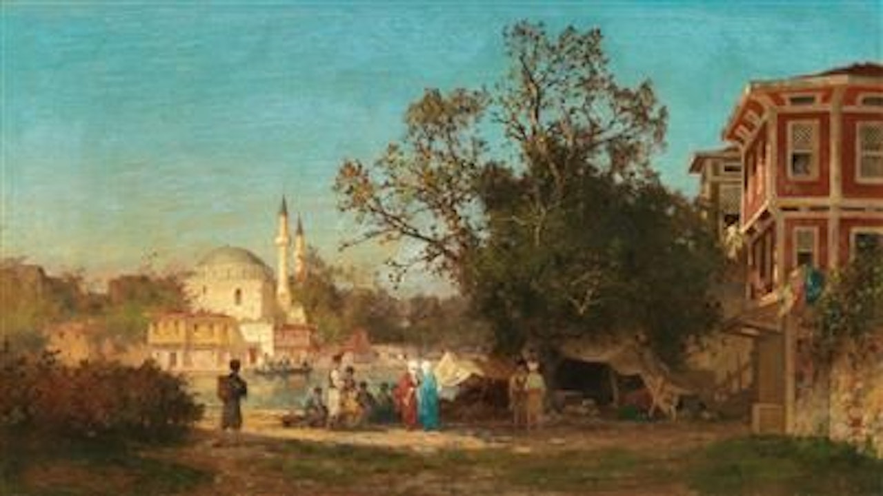 A capriccio of Constantinople by Germain-Fabius Brest