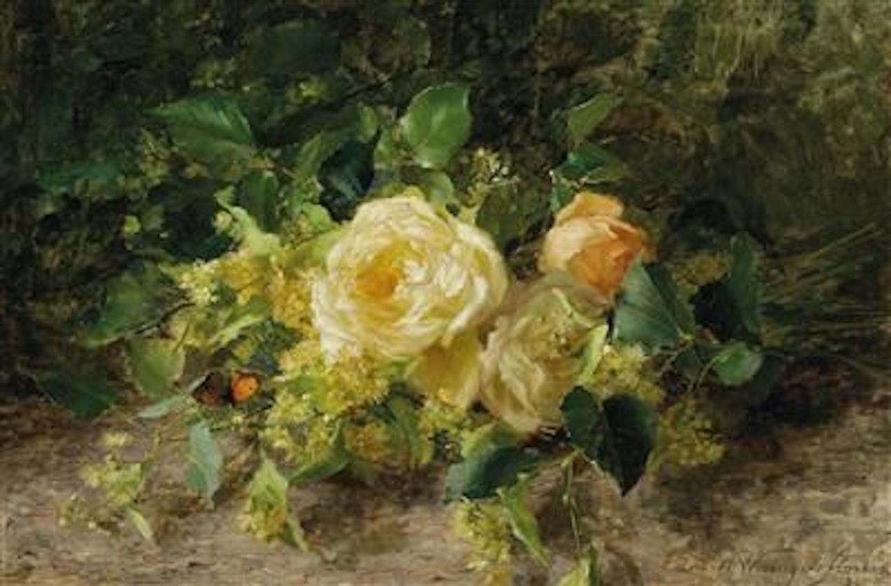 A bouquet of roses by Olga Wisinger-Florian
