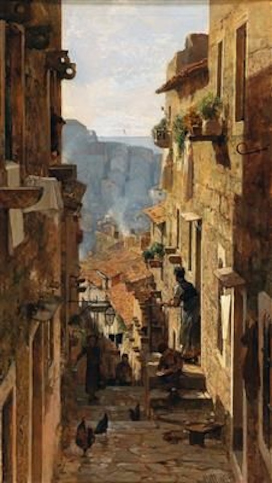 “Straße in Ragusa” [A street in Ragusa] by Carl Moll