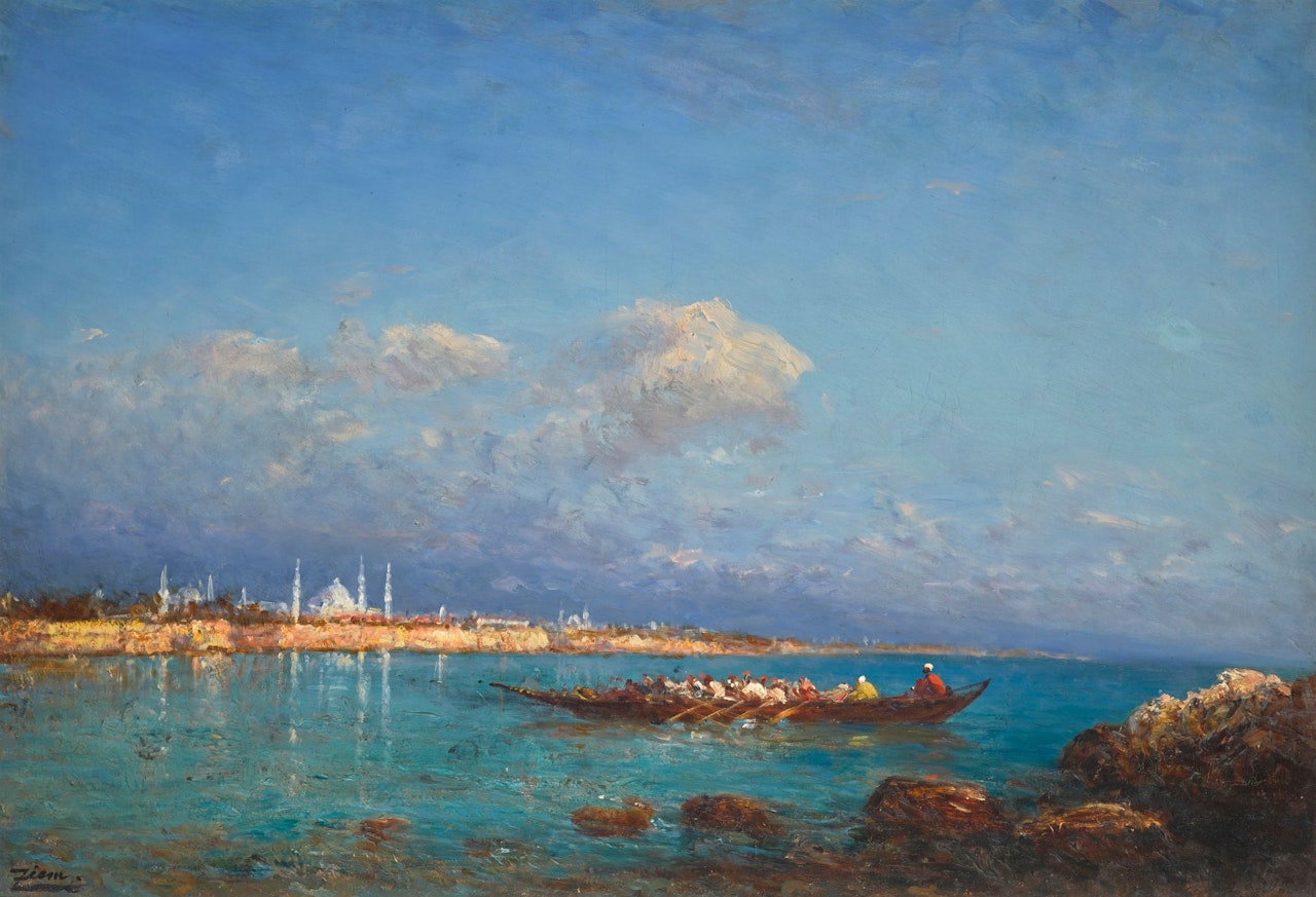 CONSTANTINOPLE FROM THE SEA OF MARMARA by Félix Ziem