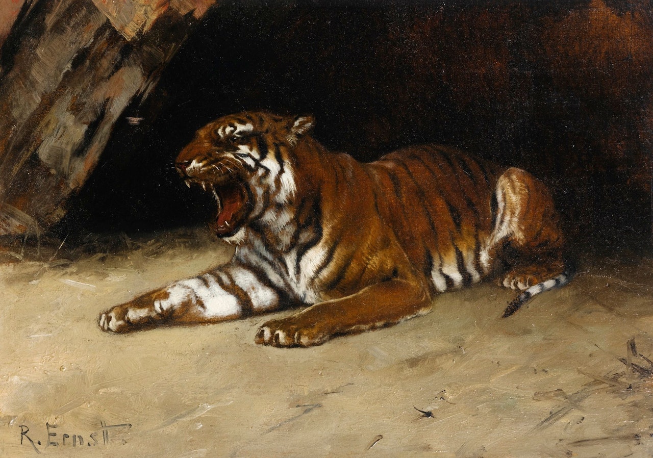 PROWLING TIGER by Rudolf Ernst