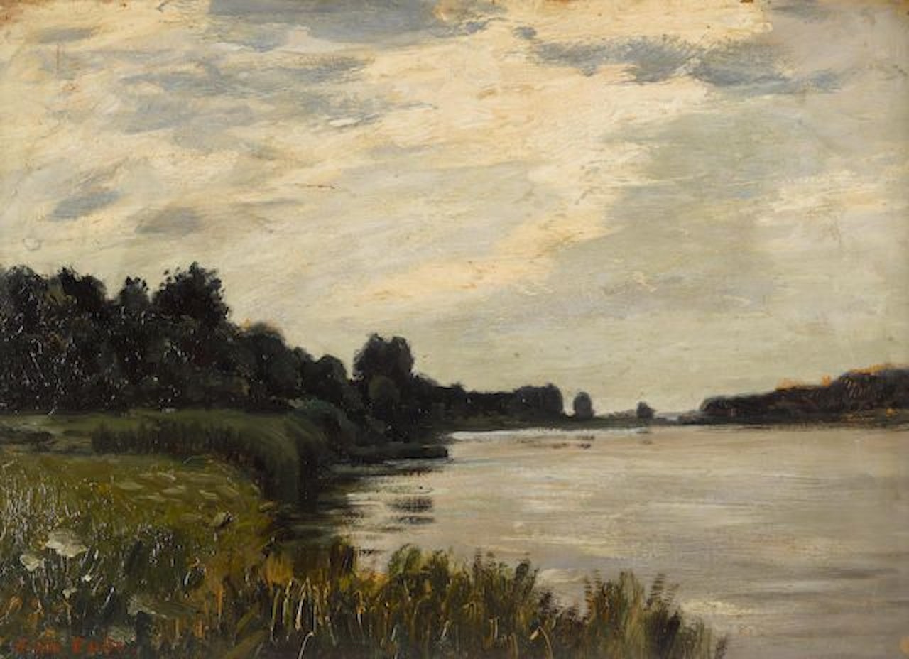 Flusslandschaft by Hans am Ende