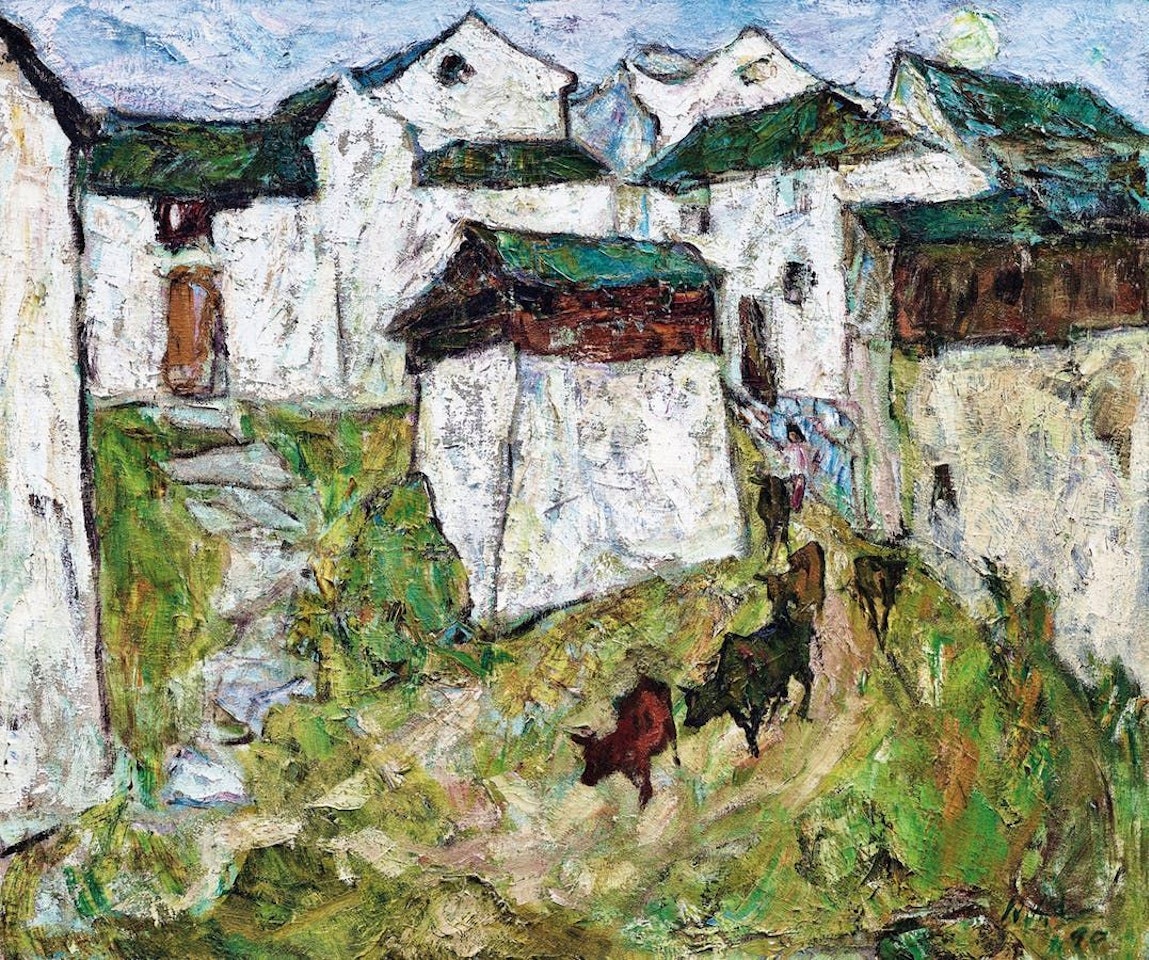 A Village Entrance by Luo Erchun