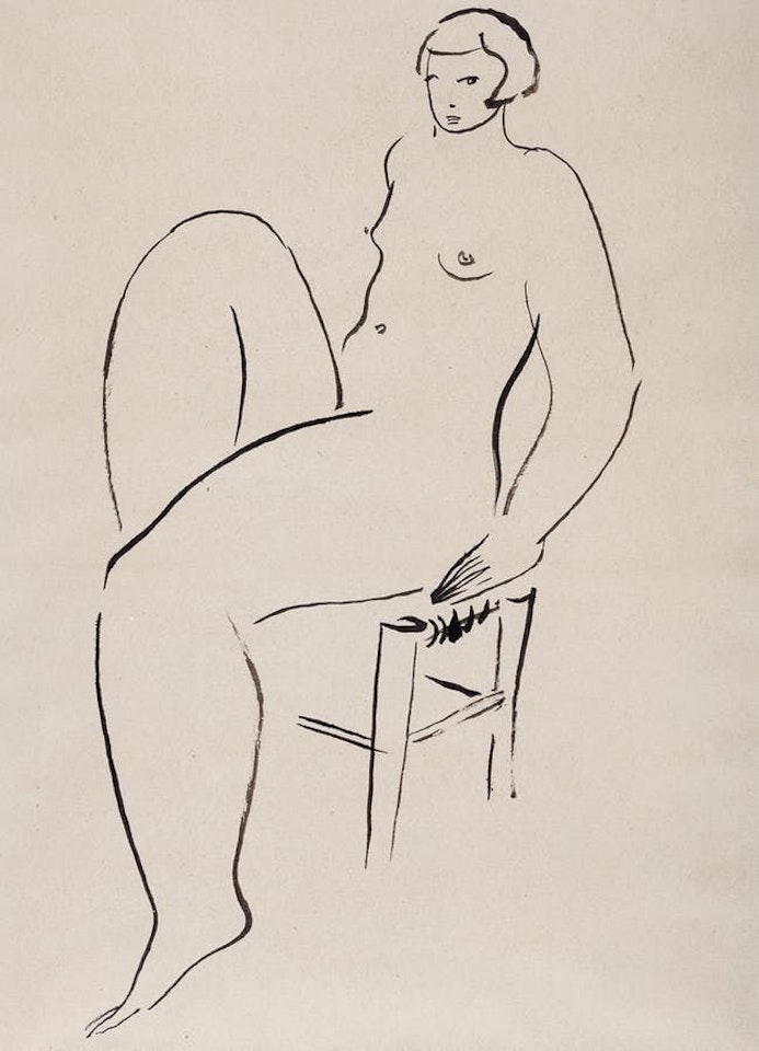 Kiki on the Chair by Sanyu