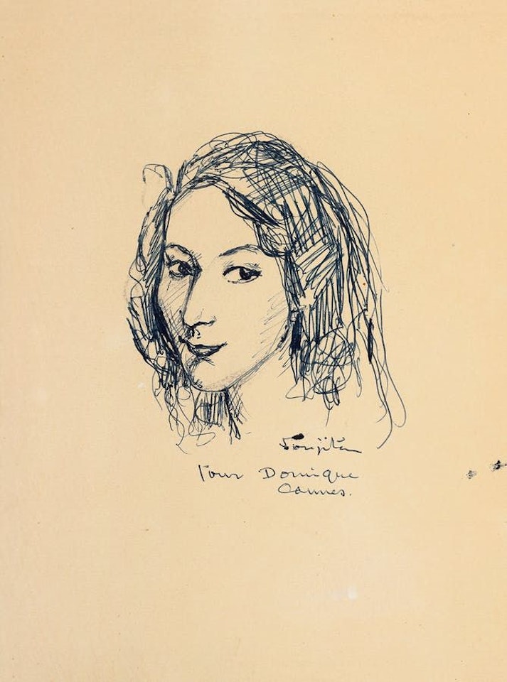 Portrait of Keiko Kishi by Leonard Tsuguharu Foujita
