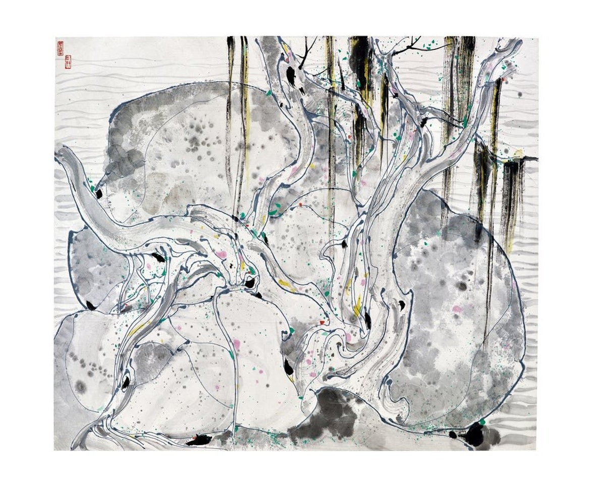 Banyans and the Sea by Wu Guanzhong