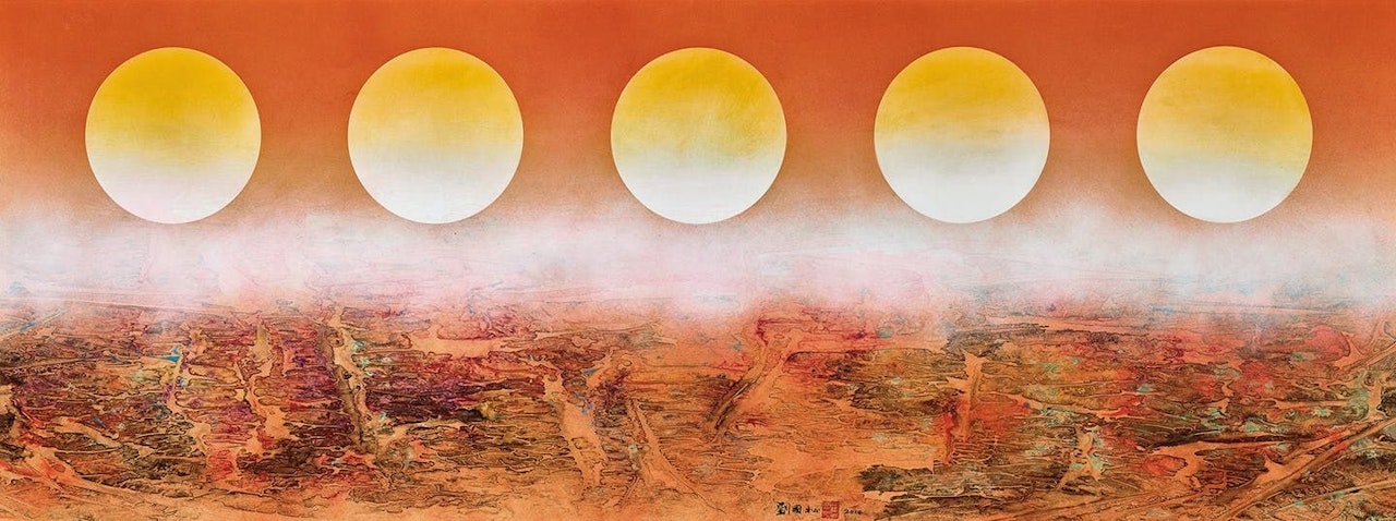 Space Series - Path of the Sun by Liu Kuo-Sung (Liu Guosong)