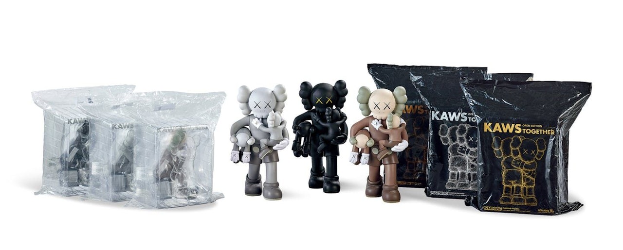 Clean Slate (Black; Grey; & Brown); Companion (Passing Through) (Grey; Black; & Brown); & Companion (Together) (Brown; Grey; & Black) by Kaws