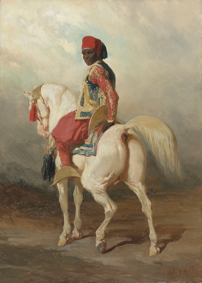 Jeune cavalier africain by Alfred de Dreux