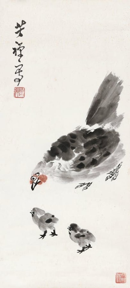 Chickens by Li Kuchan