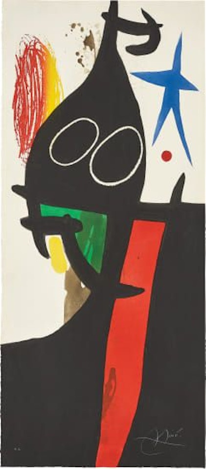 Le Sarrasin à l'étoile bleue (Saracen with Blue Star) by Joan Miró