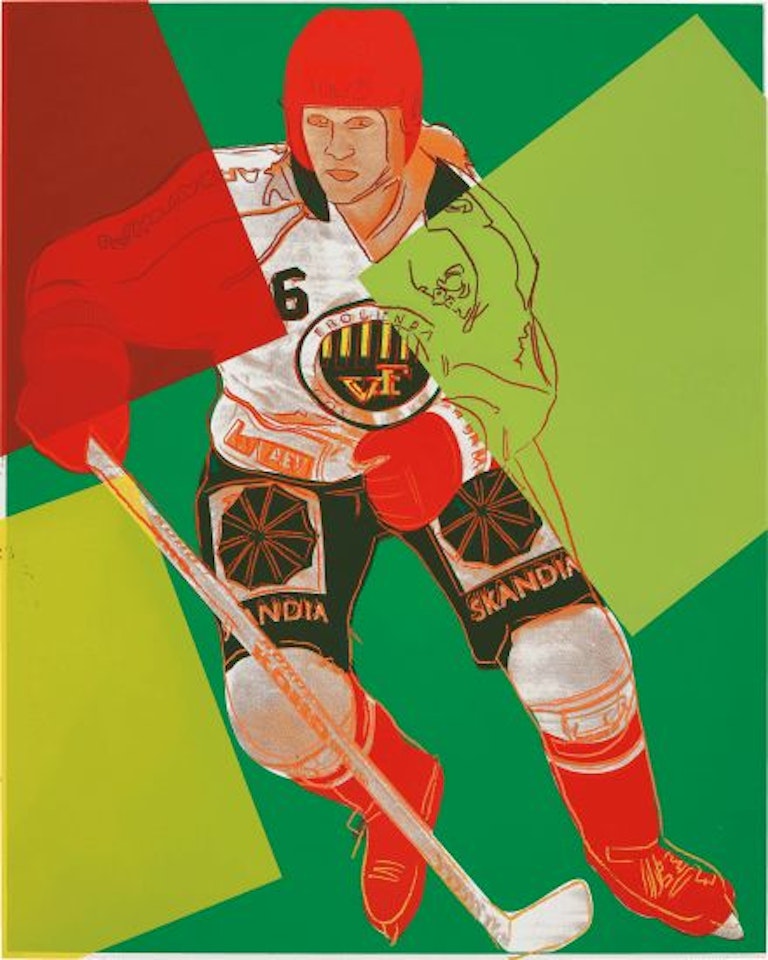 Frolunda Hockey Player by Andy Warhol