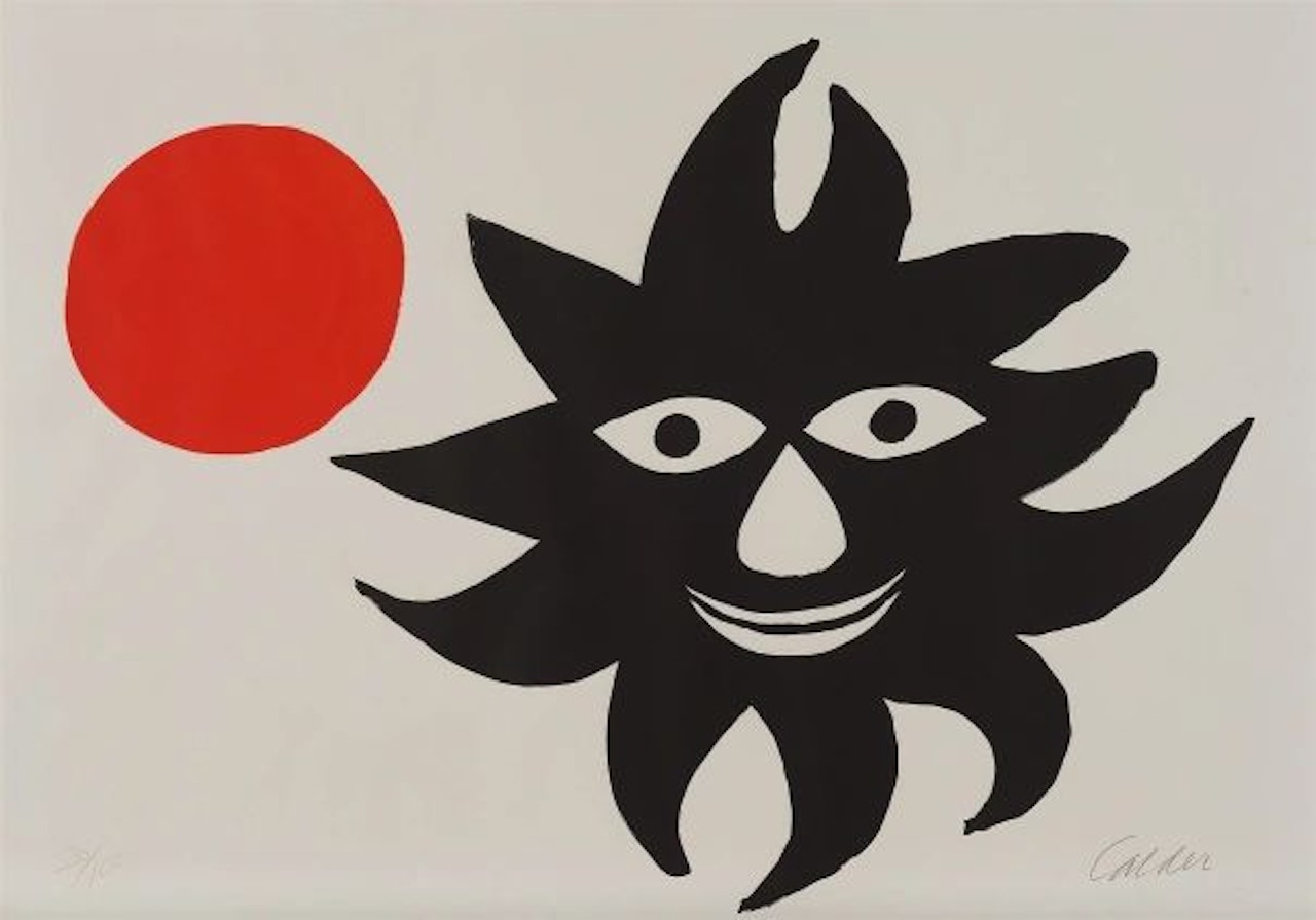 Lune rouge et soleil noir (Red Moon and Black Sun) by Alexander Calder