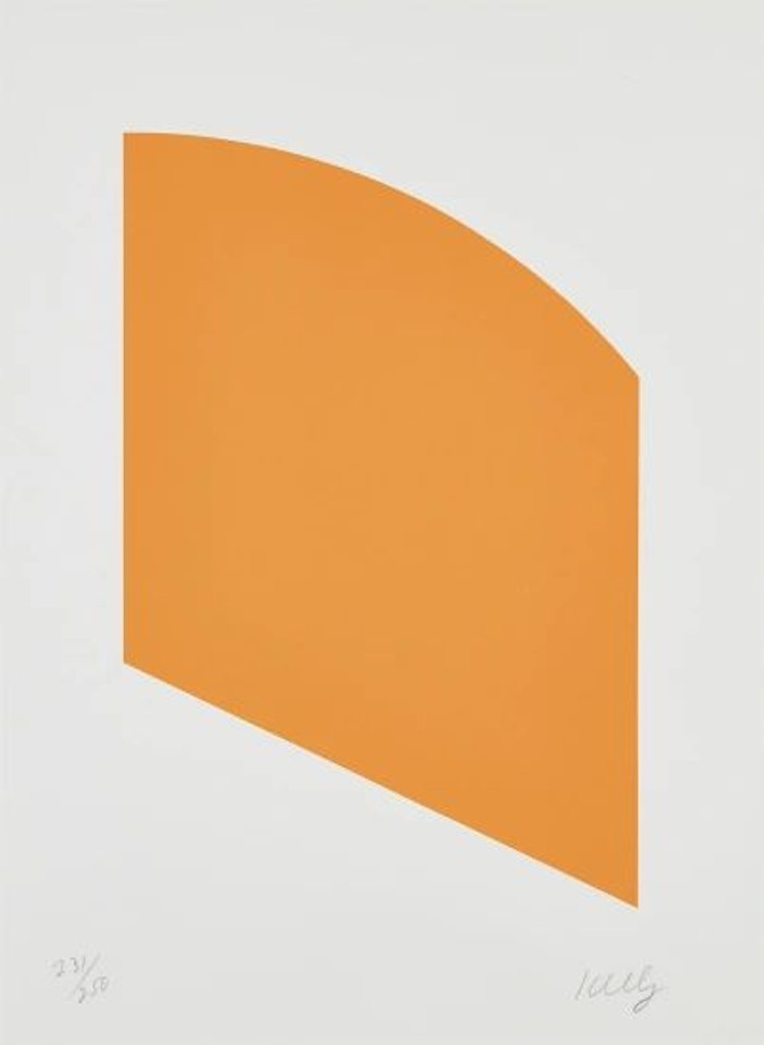 Orange, from Artists Coming Together to Benefit Democratic Presidential Candidates by Ellsworth Kelly