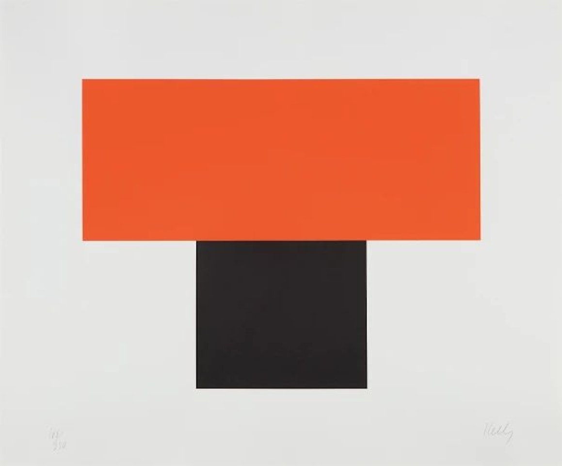 Red-Orange over Black by Ellsworth Kelly
