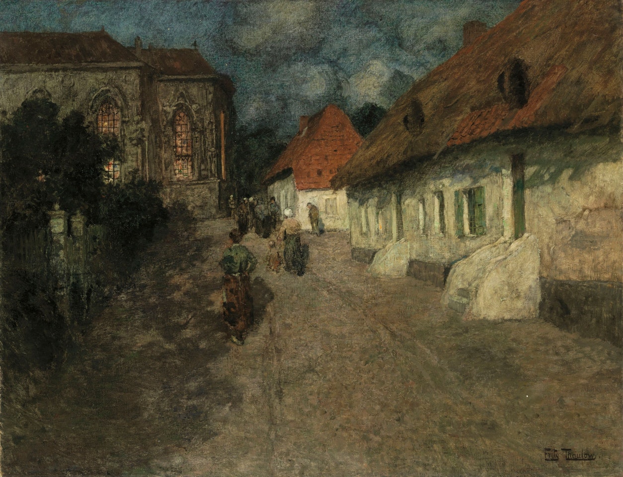 Midnight Mass by Fritz Thaulow