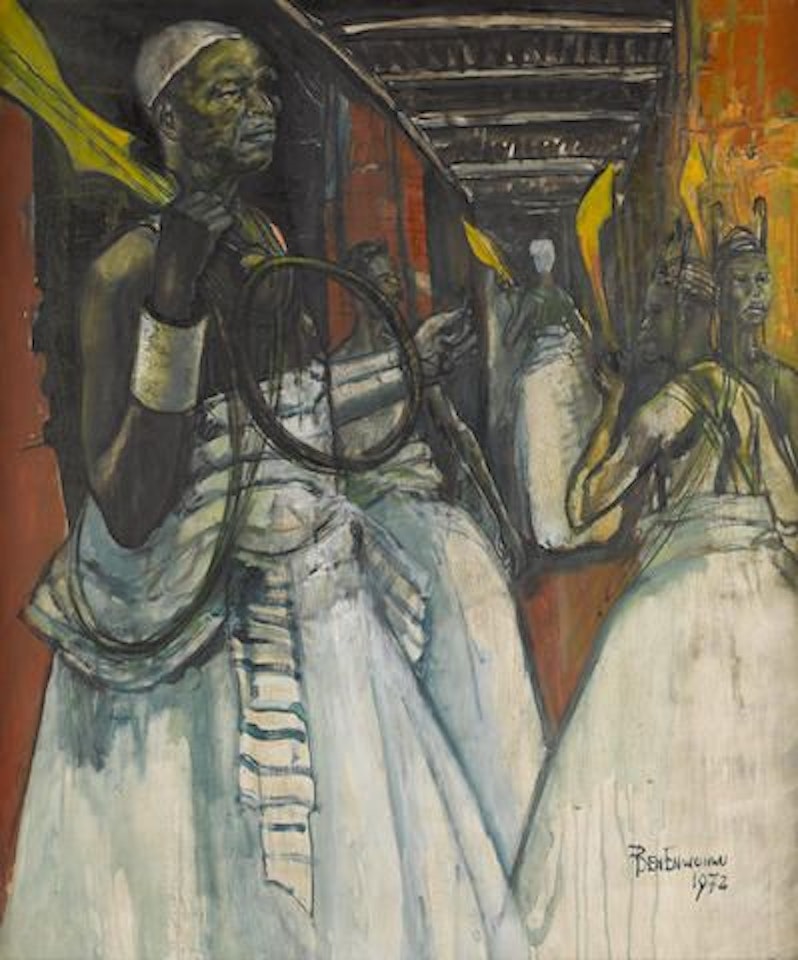 The Court of the Oba of Benin by Ben Enwonwu