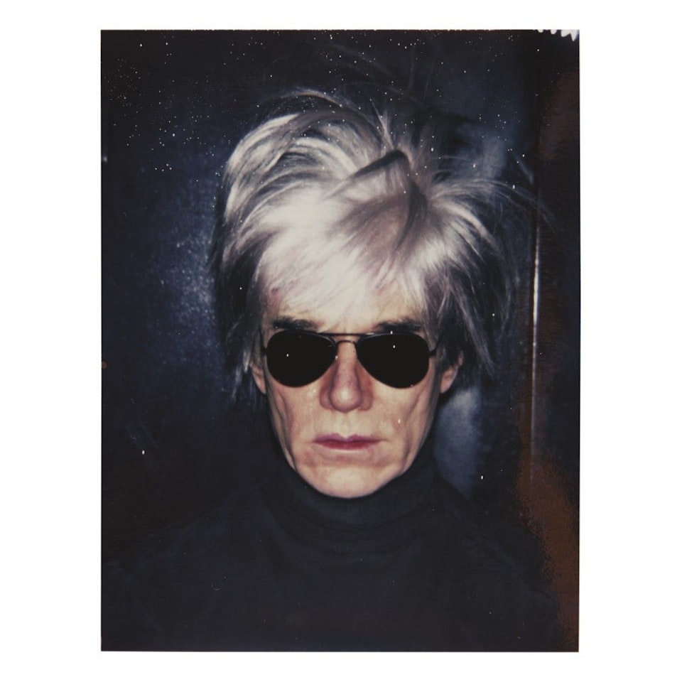 SELF-PORTRAIT WITH FRIGHT WIG by Andy Warhol