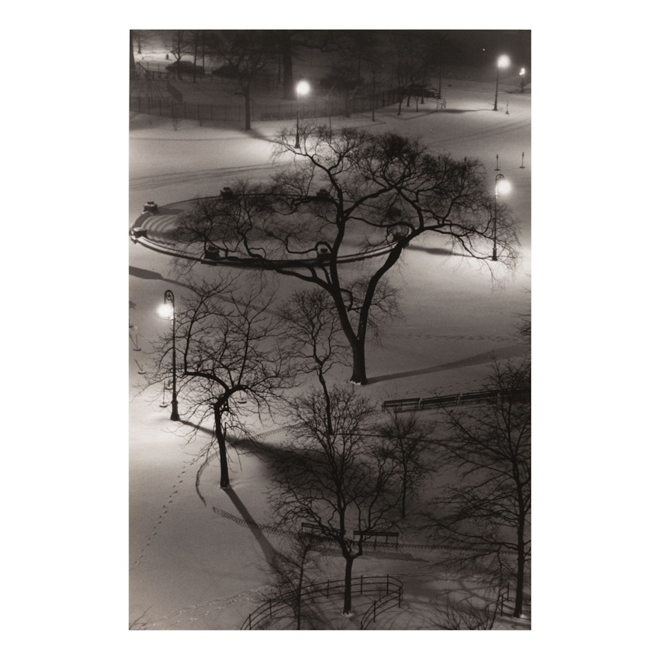 WASHINGTON SQUARE AT NIGHT by André Kertész