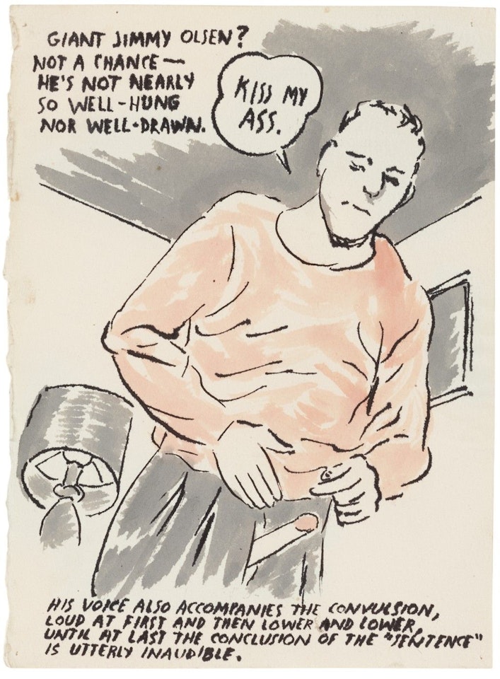 UNTITLED (GIANT JIMMY OLSEN) by Raymond Pettibon