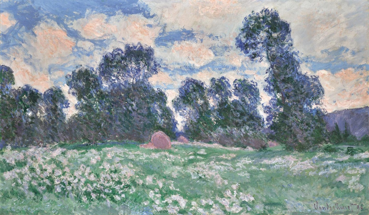 PRAIRIE, CIEL NUAGEUX by Claude Monet