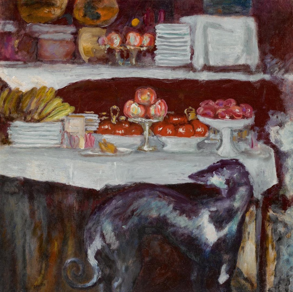 NATURE MORTE À LA LEVRETTE by Pierre Bonnard