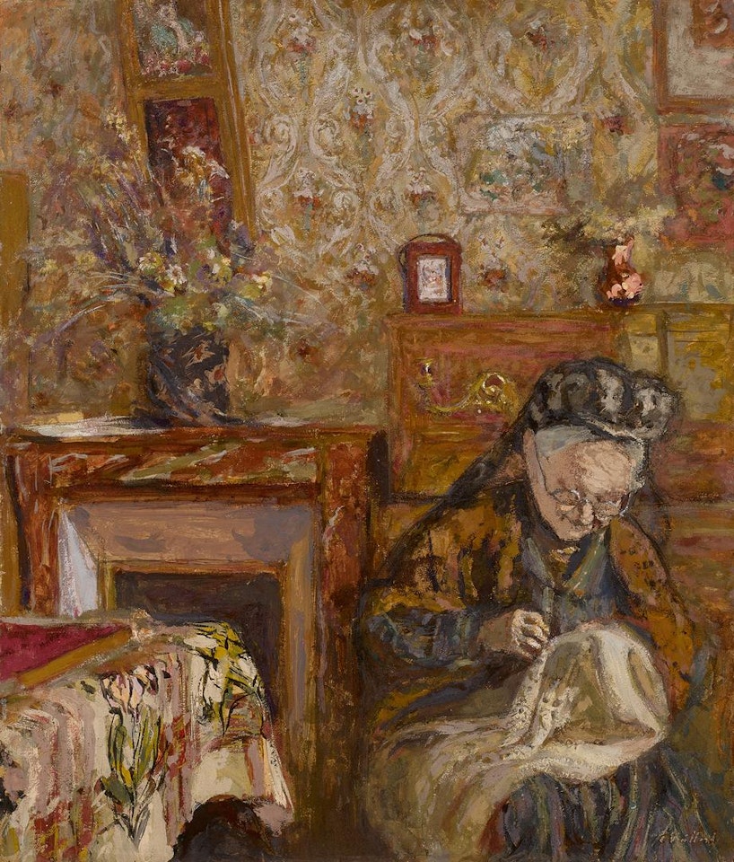 MADAME VUILLARD COUSANT À LA CLOSERIE DES GENÊTS by Édouard Vuillard