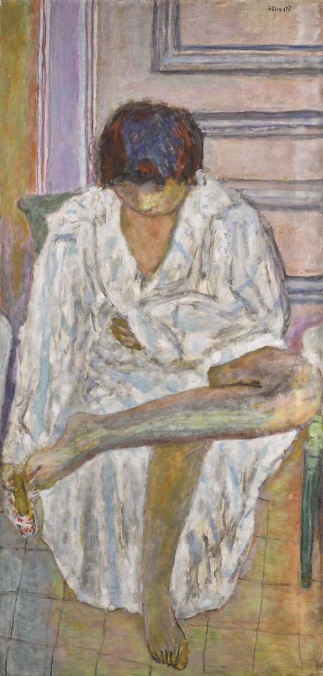FEMME À SA TOILETTE (LE PEIGNOIR) by Pierre Bonnard