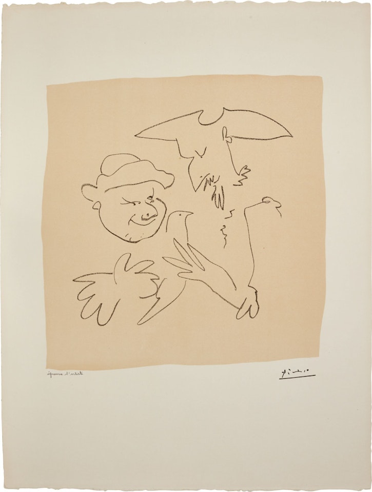 DON QUICHOTTE ET SANCHO PANÇA, I (B. 688; M. 207) by Pablo Picasso