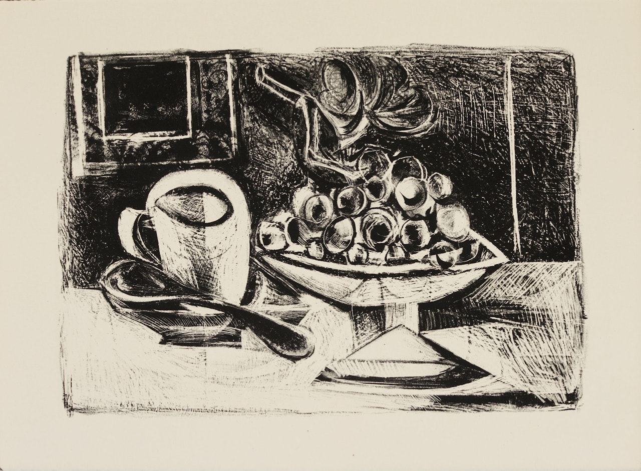 NATURE MORTE AU COMPOTIER (B. 379; MOURLOT 6) by Pablo Picasso